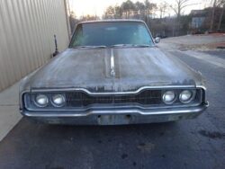 Rusty vintage Dodge Coronet needs restoration.