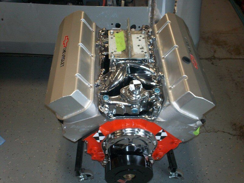 Chevrolet small-block engine detail.