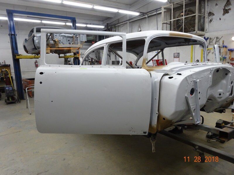 Classic car restoration, body in progress.