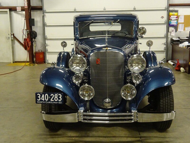 1933 Cadillac coupe, North Carolina plates.