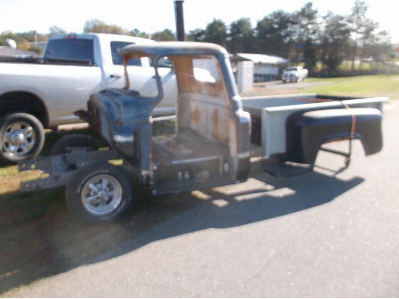 Rustic vintage truck body restoration project.