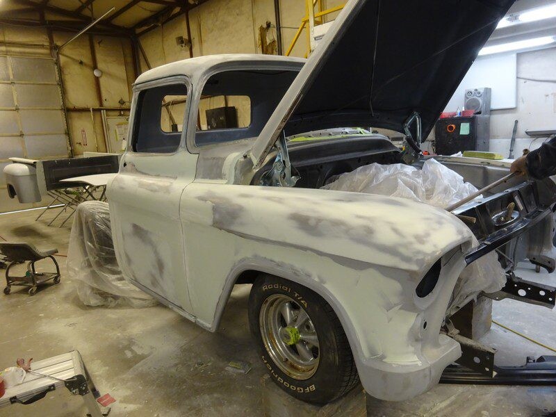 1950s Chevrolet truck body restoration.