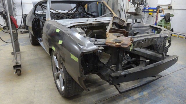 Chevelle muscle car restoration project.