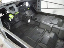 Car body interior under restoration.