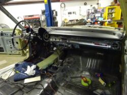 Wide dashboard view with scattered restoration tools