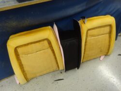 Car seat foam padding, upholstery repair.