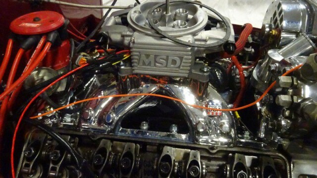 Chromed engine with MSD ignition system.
