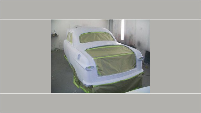 1950 Ford custom car body in progress