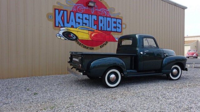Classic truck at Klassic Rides shop.