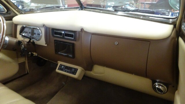 Custom classic car interior dashboard.