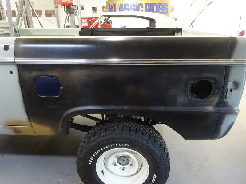 Ford Bronco body restoration progress.