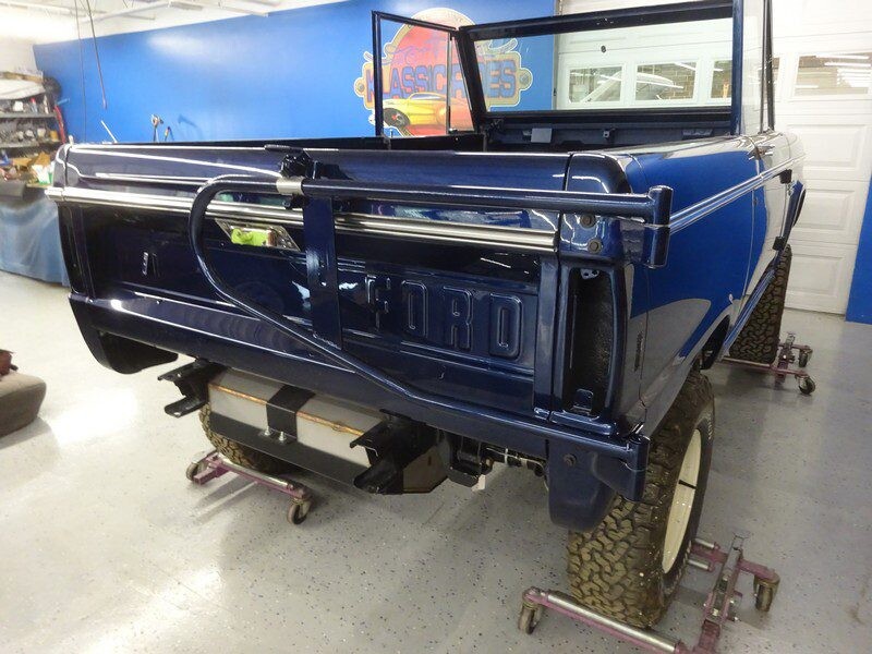 Glossy navy Ford Bronco rear bumper