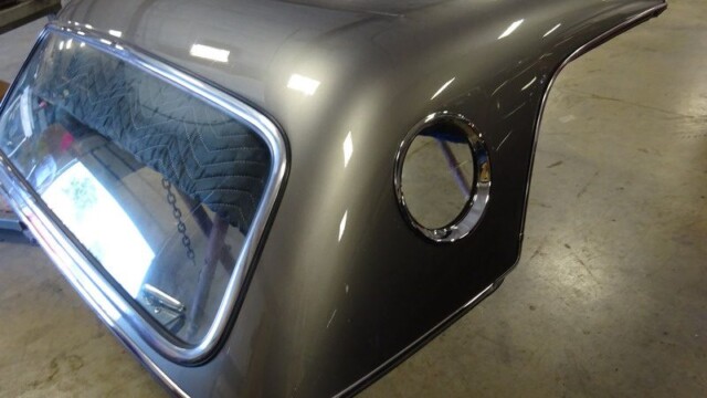 Gray classic car hardtop replacement.
