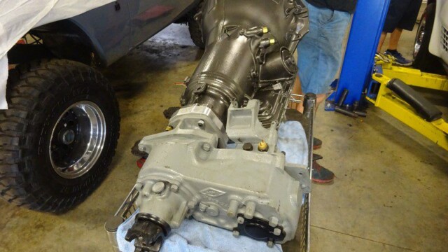 Transmission and transfer case assembly.