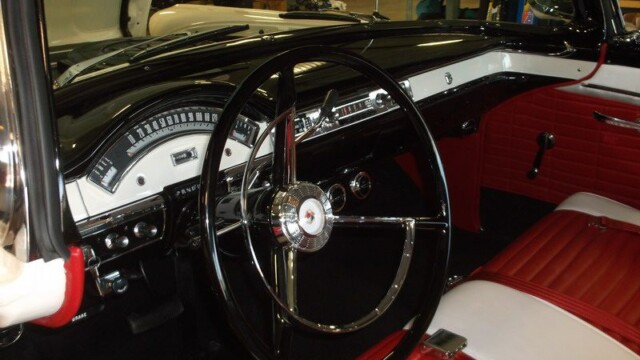 1957 Ford Fairlane convertible interior.