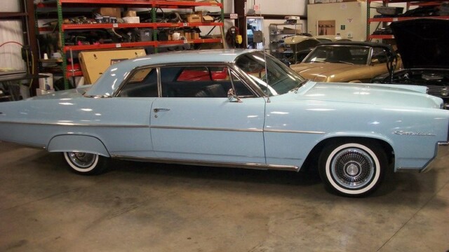 Light blue Pontiac Catalina classic car.