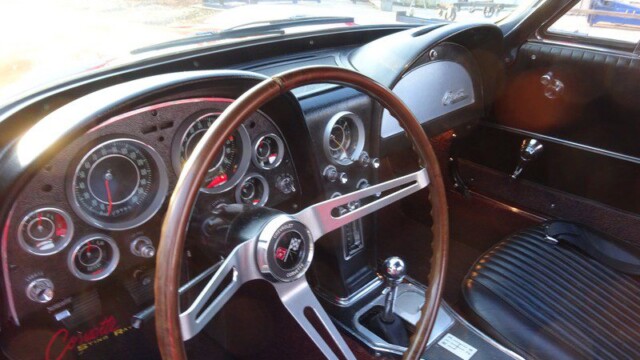 Classic Corvette Sting Ray interior.