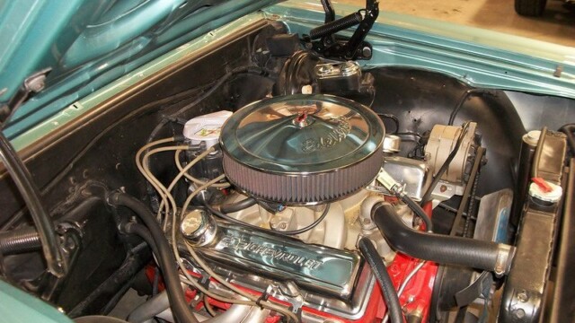 Classic Chevy small-block engine.