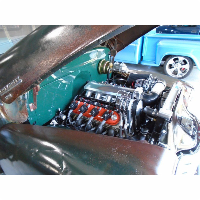 Custom Chevrolet engine detail.