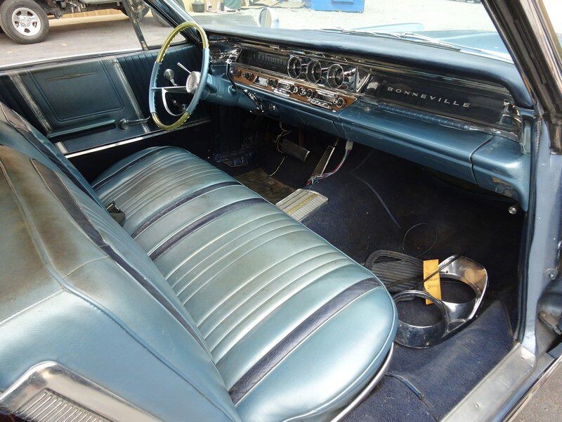 1964 Pontiac Bonneville interior view.