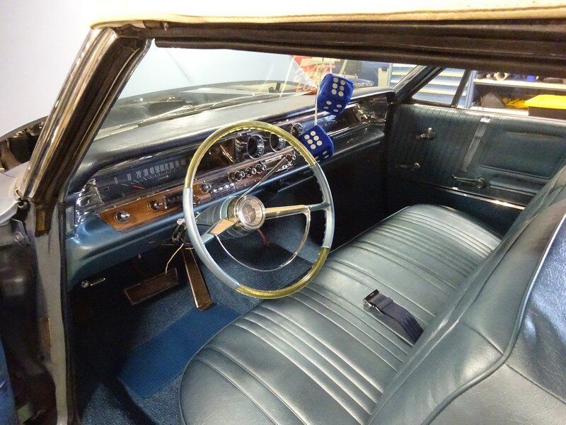 Classic Pontiac convertible interior.