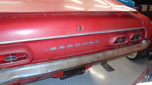 Red Mercury Cougar rear bumper.