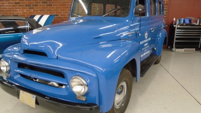 Image of blue car