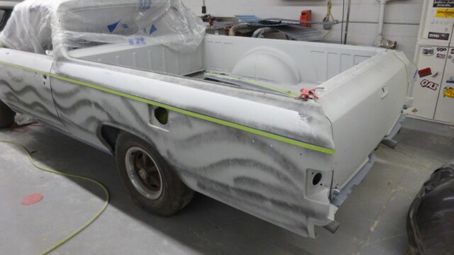 El Camino truck body in progress.