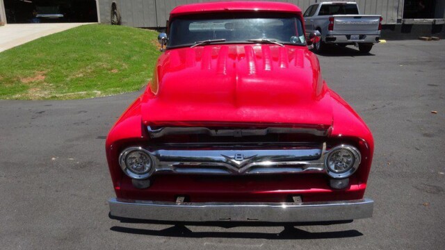 Image of red car hood