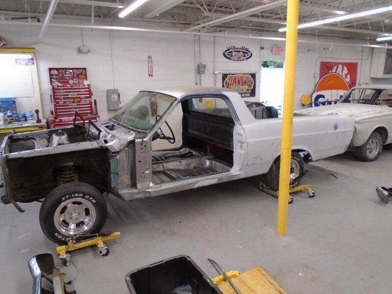 Image of car in workshop