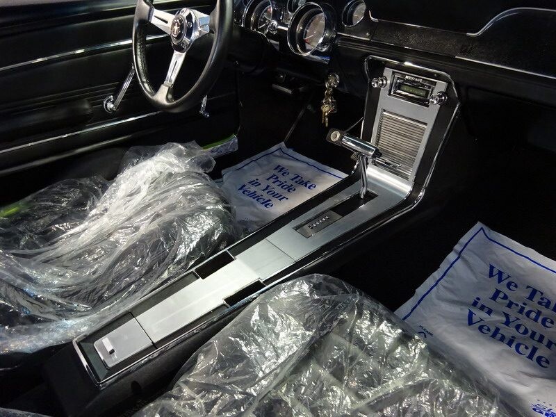 Classic car interior, protected seats.